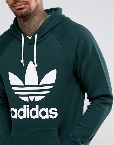 adidas originals trefoil green|adidas green trefoil hoodie.